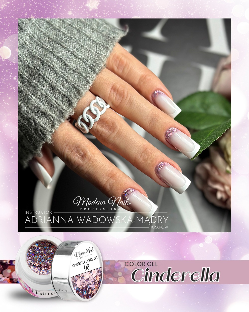Cinderella Color Gel - 5 gr - No. 06 - gyémánt csillogású színes zselé ...